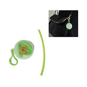KP9678-C
	-EXOSPHERE SILICONE STRAW IN TRAVEL CASE
	-Lime Green (Clearance Minimum 170 Units)